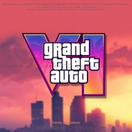 Car Sticker GTA6 Creative logo Car Sticker Skateboard Tablet PC Case Body Window Glass Decoration