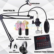 PROMO Paket Lengkap Full Set Microphone Condenser BM8000 dan Soundcard