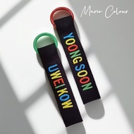 [SG] - Handmade Custom Embroidery Name Tag / School Bag Tag / Name tag / Keychain