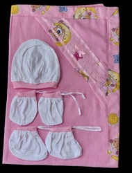 1 PC Pranela with set of 3in1-1pair gloves,1pair booties,1pc bonnet
