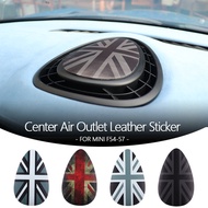 Leather Car Dashboard Air Outlet Stickers For MINI Cooper F54 F55 F56 F57 Auto Interior Decorative A