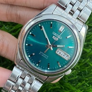 SEIKO 5 SNK543 AUTOMATIC 7S26 - 01V0 GREEN DIAL DAY DATE