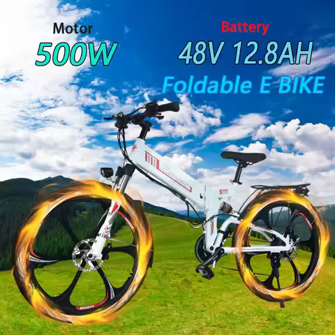 Electric Bike RANDRIDE YK26 500W Motor 48V 12.8AH Battery 26inch Tire Max Speed 45KM/h Electric Bicy