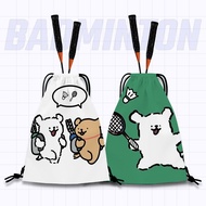 Beg Raket Badminton Line Dog, Beg Galas Badminton, Beg Penyimpanan Raket Badminton, Beg Badminton Mu