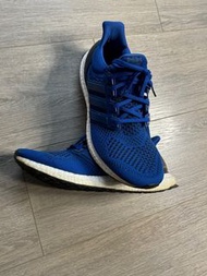 二手商品 Adidas 男鞋 boost 藍色針織跑鞋