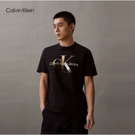 Authentic Calvin Klein Baju-T lelaki CK overprint logo tee | unisex shirt slim fit cotton original 4
