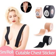 [Cutewomen2020] 1 Roll 5M Cutable Chest Sticker Push Up Bra Body Invisible Breast Lift Tape Adhesive