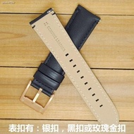 ■✿☍✿❧↘❅Generation Fossil watch strap FOSSIL black buckle leather cowhide bracelet men 22mm rose gold