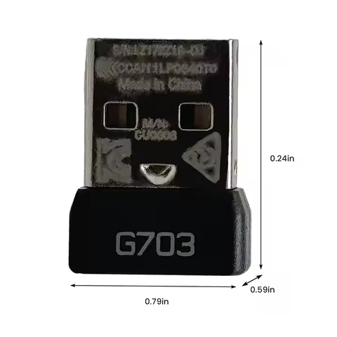 USB Receiver USB Dongle Wireless Dongle Adapter for Logitech G703 Wireless Mouse