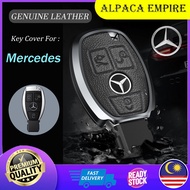 Key Cover Mercedes Premium Key Cover Aluminium Alloy Genuine Leather Key Cover for Mercedes A C E S 