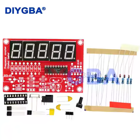 1Hz-50MHz Digital LED Crystal Oscillator Frequency Counter Tester DIY Kit 5 Digits High Precision Di