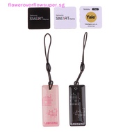 FSSG Fingerprint Door Lock NFC RF Stickers Electronic Keychain 13.56MHz IC Card Smart Tags Keyfobs A