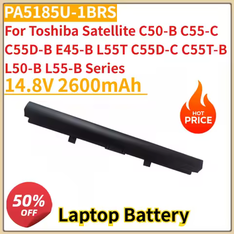 New PA5185U-1BRS Battery 14.8V 2600mAh for Toshiba Satellite C50-B C55-C C55D-B E45-B L55T C55D-C C5
