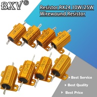 1PCS 25W  Aluminum Power Metal Shell Case Wirewound Resistor 0.01 ~ 33R 1R 1.8R 10R 12R 15R 20R 25R 