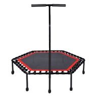 Trampoline with Handle Bar for adult Fitness Bungee Rebounder Exercise Jumping Cardio Trainer Workou