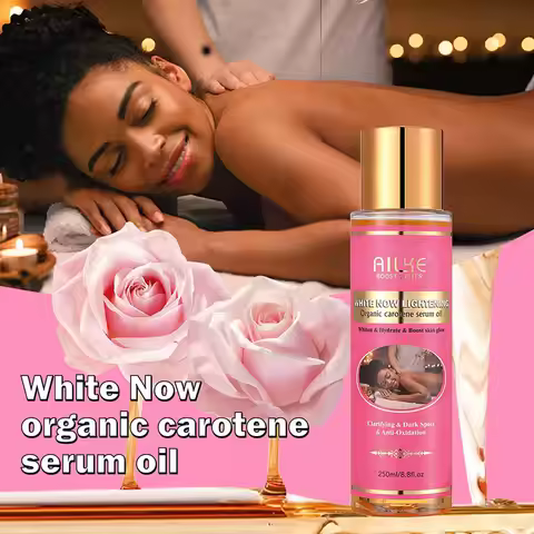 AILKE Organic Carotene Serum Brightening Body Oil, Smooth Skin, Moisturizing, With Vitamin E, Rose E