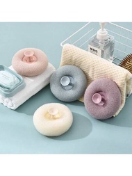 新款吸盤沐浴球，沐浴花，淋浴去角質磨砂，按摩沐浴球，堅固的沐浴工具可用於揉搓和背部搓洗，創造大量泡沫