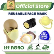 Face Mask Topeng Pelindung Muka Mask Penyemburan Racun Dust Mask Safety Mask Double Filter Layers Ch
