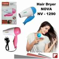 Hair Dryer Nova NV-1290 Pengering Rambut / Hairdyer Mini Daya 500W / Alat Pengering Rambut Portable Salon Professional - Hairdryer Model Lipat Nova NV 1290 / Hair Dryer - Warna Random