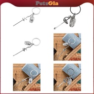 [PETSOLA] Fencing Keychain, Souvenir Pendant, Party Gift, Sports Key Ring, Backpack Charm, Adult Ath