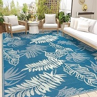 Falflor Outdoor Rug(Multi-Blue) (Multi-Blue, 6'x9')