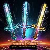 Children Toys Minecraft Diamond Sword Pickle Toys mc Game Mini Mosaic Glowing Sword Crystal Sword Bo