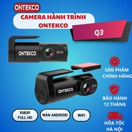 ONTEKCO Q3 Dash Camera Full HD 1080 Resolution - Watch videos via phone - Use Viidure App