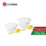 Elianware Casserole 2pcs Set Premium Bekas Makanan Bekas Kenduri Hidangan Raya dengan Senduk