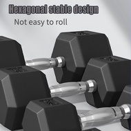 FHIRMAN.CO 2.5KG/5 Kg/7.5KG/10KG Hexagonal Rubber Dumbbell Hex Halter Hex Dumbbell
