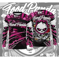 [In stock] 2023 design FOOD PANDA LONGSLEEVE DRIFIT (FULL SUBLIMATION)  TUBEMASK 3D Cycling Jersey Sportswear Long Sleeve ，Contact the seller for personalized customization of the name
