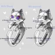 Hug Cat Cat Sanbing Exquisite Sanbing Merchandise Jewelry Wanderer Ring Niche Female Design All-Matc