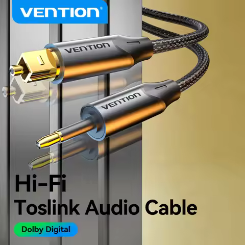 Vention Hi-Fi Optical Fiber Audio Cable Dolby DTS 5.1 Digital Optical Cable for TV Soundbar Home The