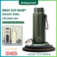 KUANGDI ̀5160 304 Stainless Steel Thermos Bottle, 800ml Capacity, Integrated Tea Filter, Retains Hea