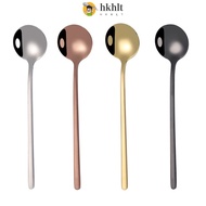 LT999 Small Gold/Black Matte Stainless Steel Coffee/Tea Kitchen Tableware Spoon