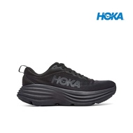 Hoka รองเท้าวิ่ง Bondi 8สำหรับผู้ชาย-สีดำ/ดำกว้าง