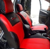 ชุดหุ้มเบาะรถยนต์ ขนาดตรงรุ่น ALLNEW D-MAX12-19 แบบสวมทับ คู่หน้า (สีแดง-ดำ) RD-BL (N /LINE 3 )