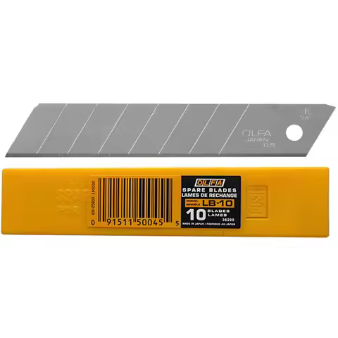 Japan imported OLFA LB-10 large construction blade, 18mm wide and large SK-2 alloy steel art blade, 