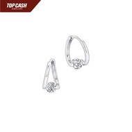 Top Cash Jewellery 10K Lab Grown Diamond Simple Loop Earrings