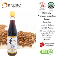 Harmony Premium Light Soy Sauce Healthier Choice, Sugar Free, Lower In Sodium, No MSG