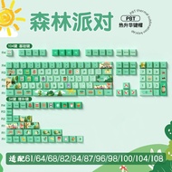 Keycap ตัวเรียบง่ายสุดเท่ หัวเข็มขัดพิมพ์ลายธรรมชาติ Original Theme สูง 5 ด้าน Heat Sublimation Keyb