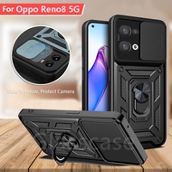 Casing Hardcase Oppo Reno 8 8Z Pro Reno8 Z 5G Shockproof Dengan Ring