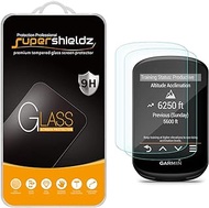 Supershieldz (2 Pack) Designed for Garmin Edge 530 and Edge 830 Tempered Glass Screen Protector, 0.33mm, Anti Scratch, Bubble Free