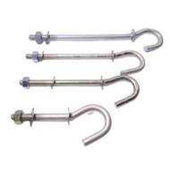 J HOOK KIPAS BIASA, J TYPE CEILING FAN HOOK J BENANG 3'' - 7''