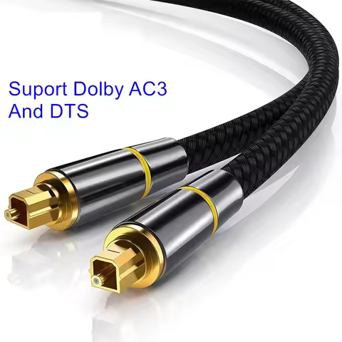 Digital Optical Audio Cable Toslink SPDIF Coaxial for Amplifiers Blu-ray Player Xbox 360 Soundbar Fi