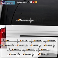 2 Pcs Reflective Vinyl Decal Germany Flag Window Sticker For Mercedes Benz V Class W447 W638 W639 EQ