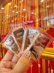 เงินแท่ง 999.9% น้ำหนัก 5 บาท  10 บาท