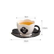Coffee cup suit ceramic black tea cup saucer
