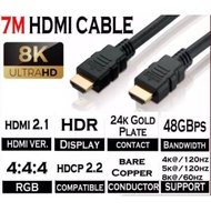 7M HDMI to HDMI Cable / Male to Male 7 METER ( Support 8K, Ultra HD) V2.1 Version 2.1
