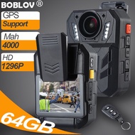 BOBLOV WA7-D Body Mini Action Sport Waterproof Camera with GPS Wireless Controller HD 1296P 64GB Nig