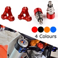 Motorcycle Fork Shock Absorber M4x0.7 Air Bleeder Valves & 48mm Knob Adjuster Bolt For KTM SX SXF EX